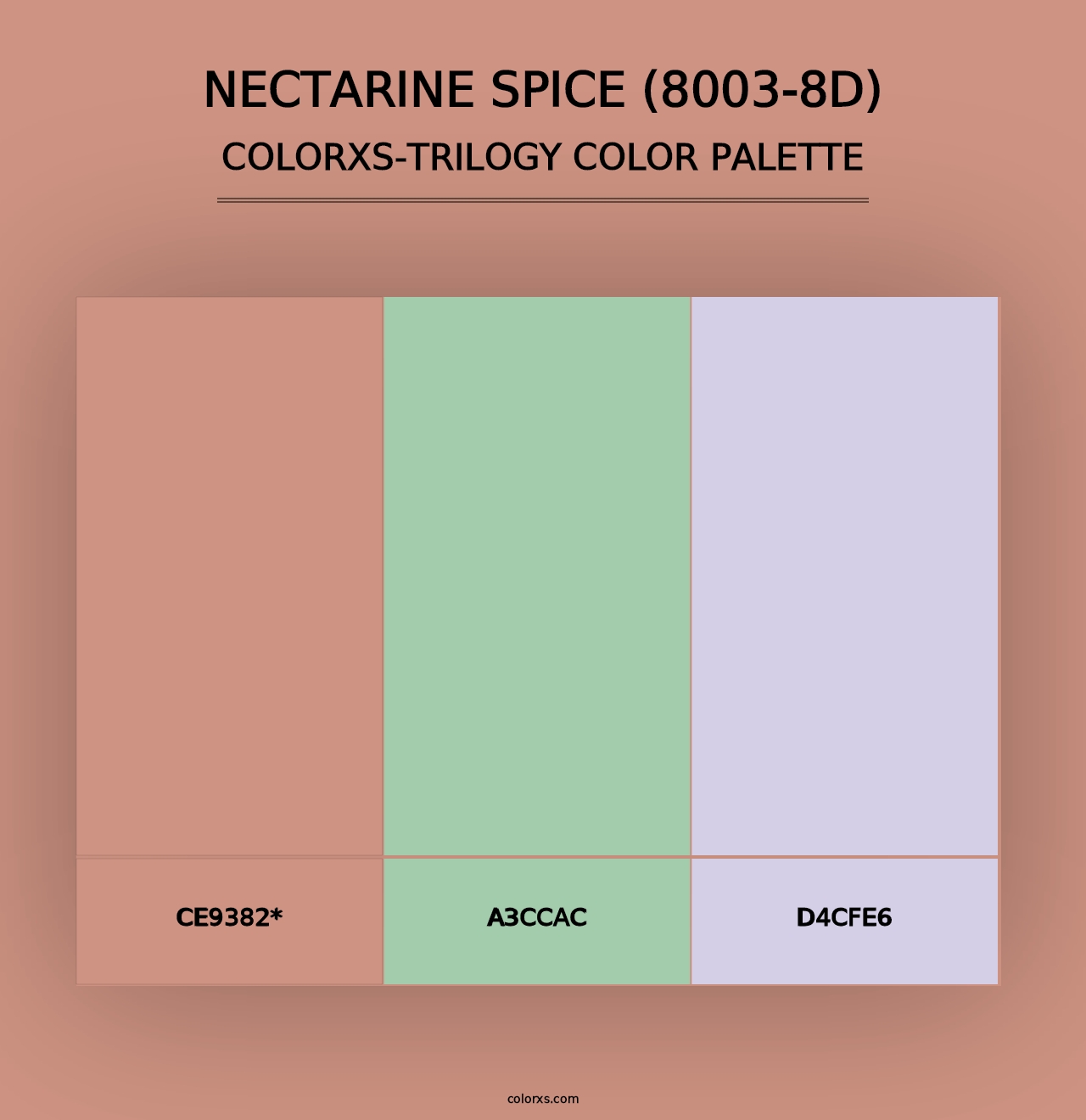 Nectarine Spice (8003-8D) - Colorxs Trilogy Palette