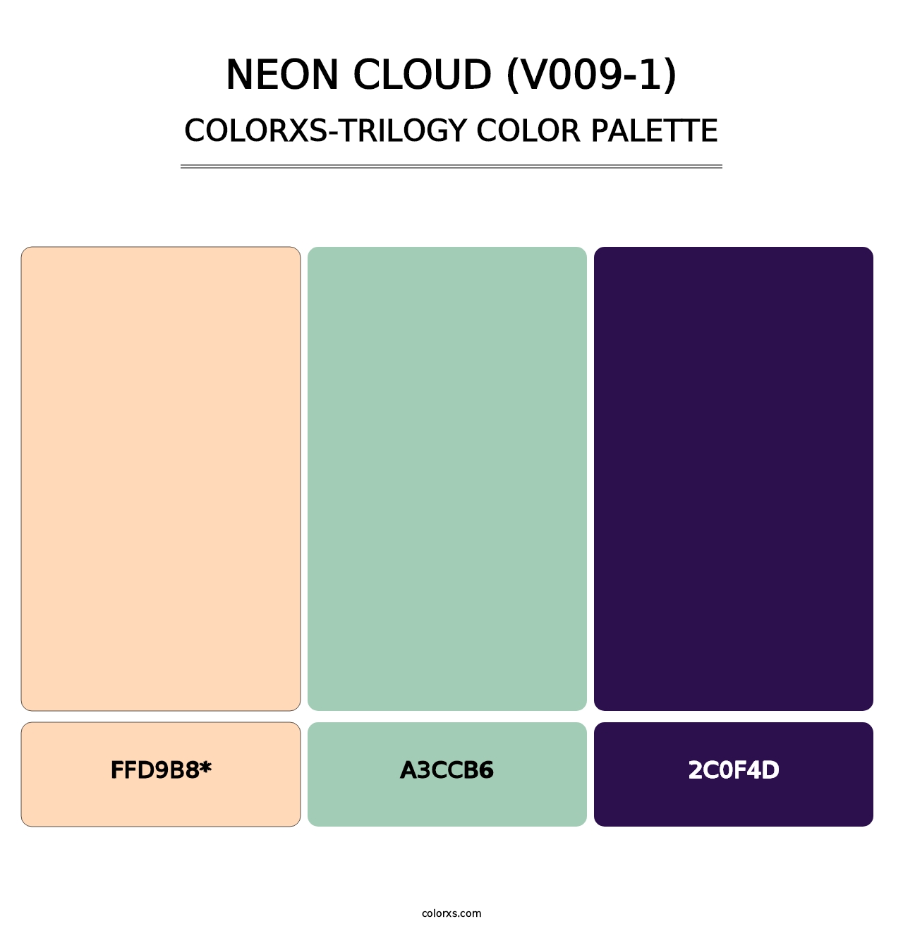 Neon Cloud (V009-1) - Colorxs Trilogy Palette