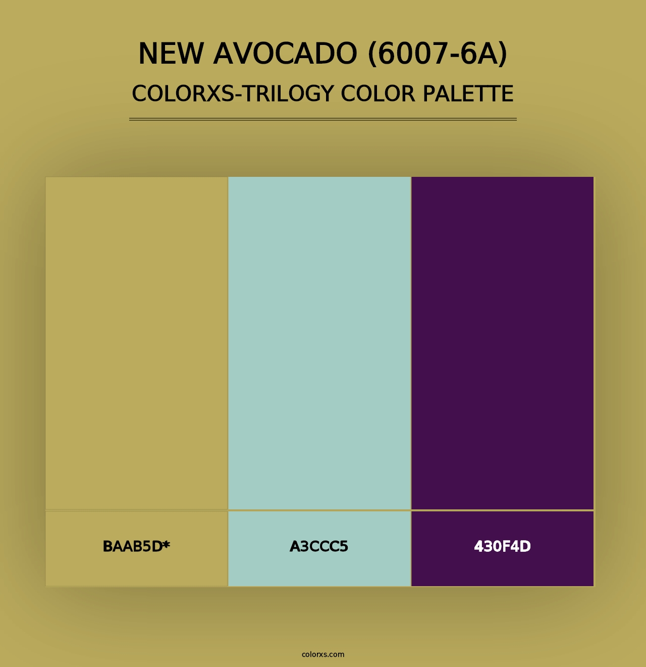 New Avocado (6007-6A) - Colorxs Trilogy Palette