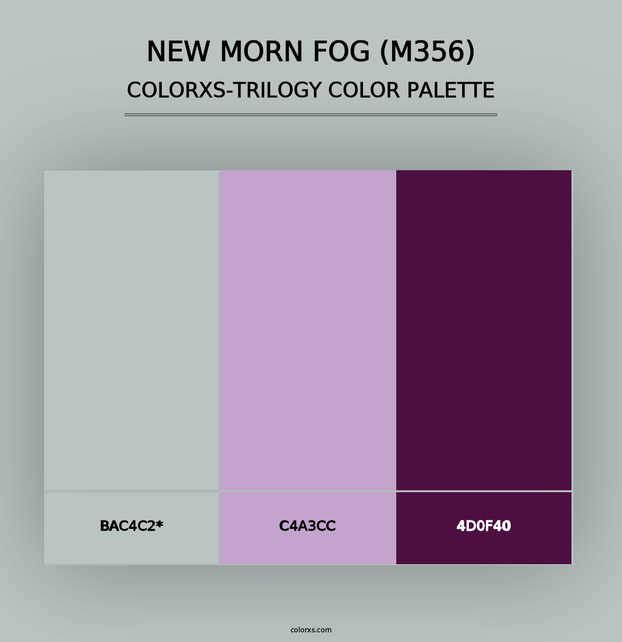 New Morn Fog (M356) - Colorxs Trilogy Palette