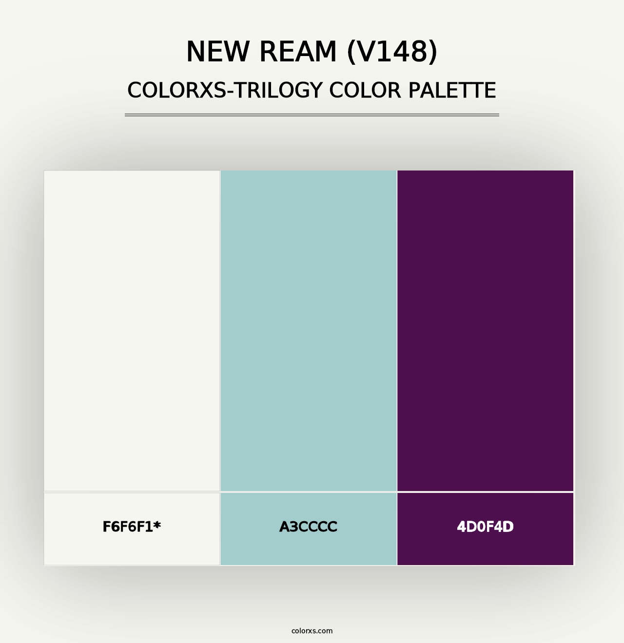 New Ream (V148) - Colorxs Trilogy Palette