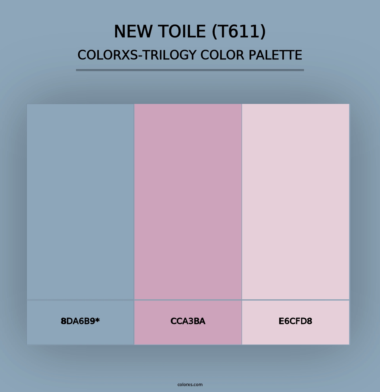 New Toile (T611) - Colorxs Trilogy Palette