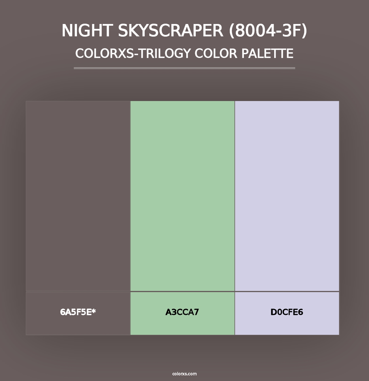 Night Skyscraper (8004-3F) - Colorxs Trilogy Palette