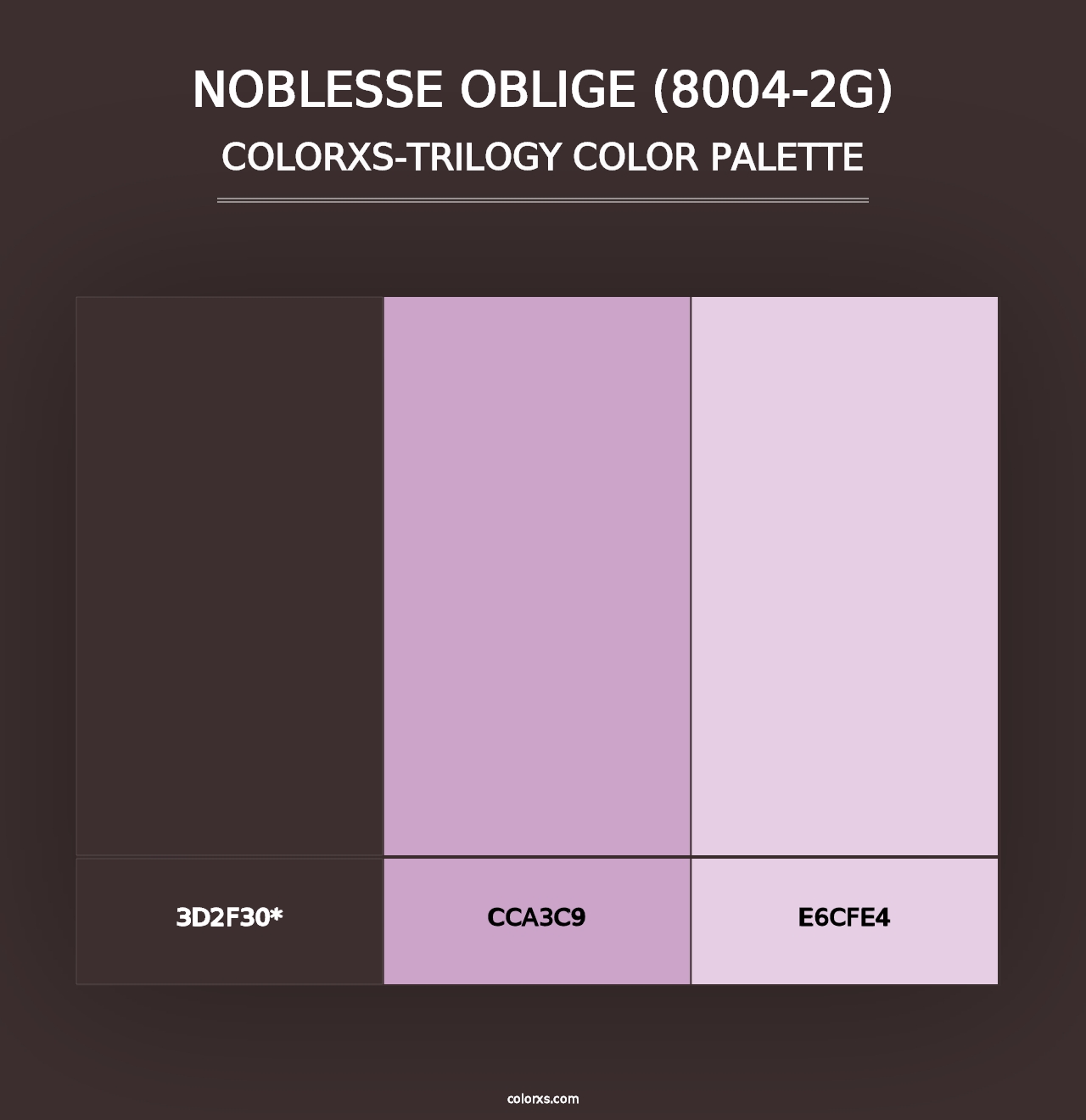 Noblesse Oblige (8004-2G) - Colorxs Trilogy Palette