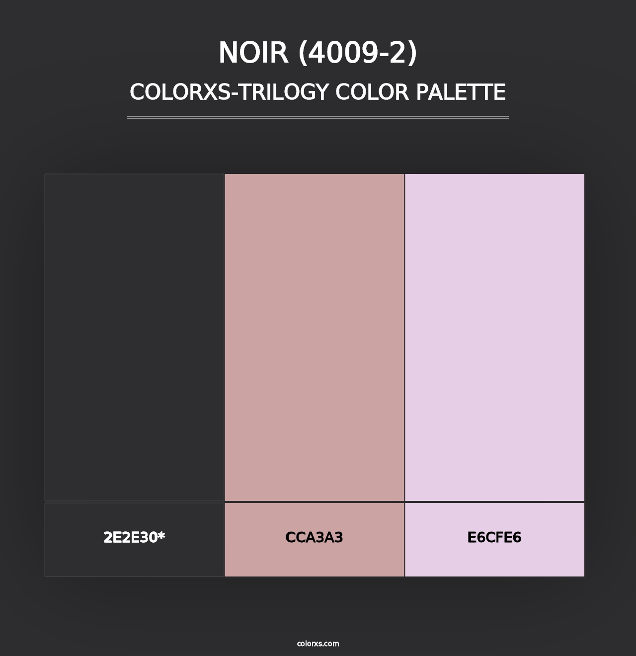 Noir (4009-2) - Colorxs Trilogy Palette