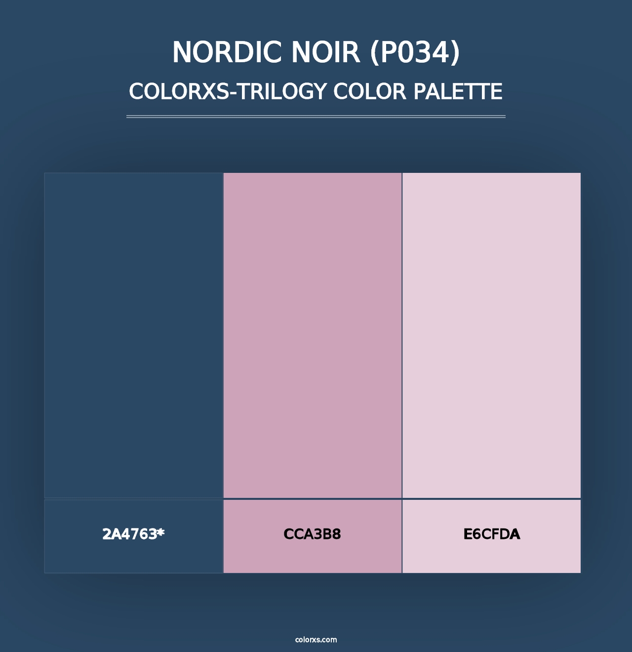 Nordic Noir (P034) - Colorxs Trilogy Palette