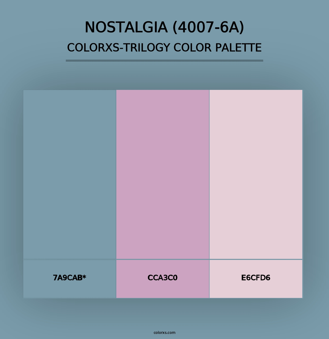 Nostalgia (4007-6A) - Colorxs Trilogy Palette