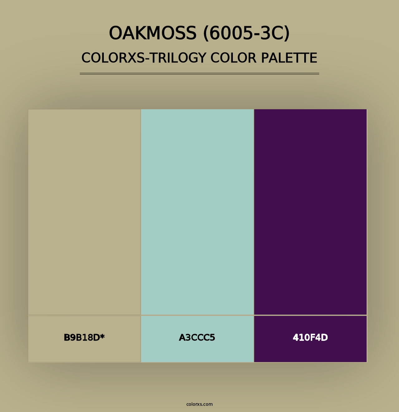 Oakmoss (6005-3C) - Colorxs Trilogy Palette