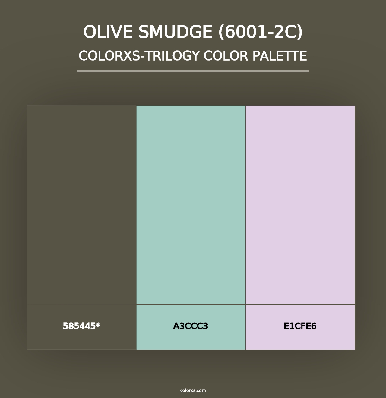 Olive Smudge (6001-2C) - Colorxs Trilogy Palette