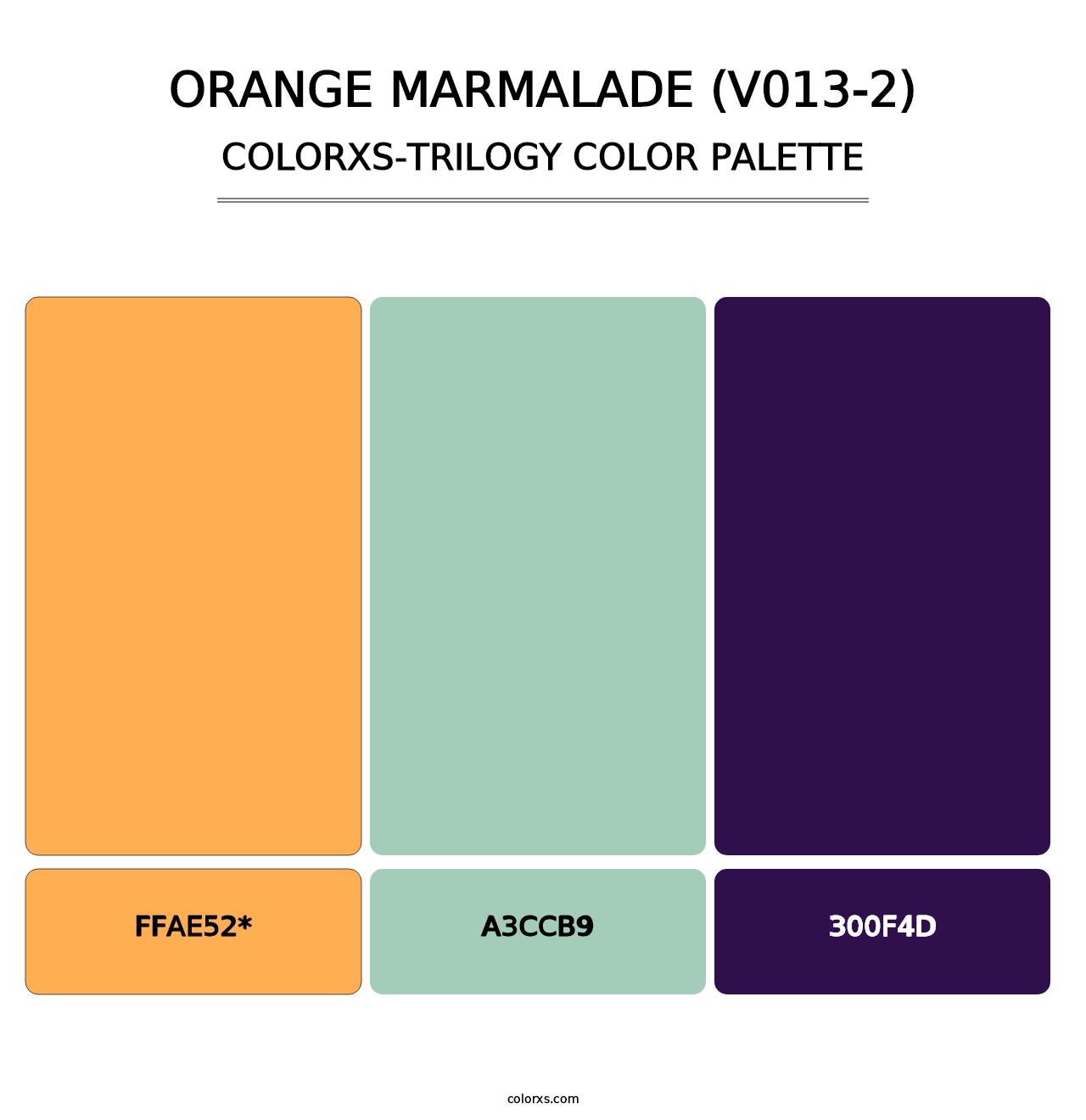 Orange Marmalade (V013-2) - Colorxs Trilogy Palette