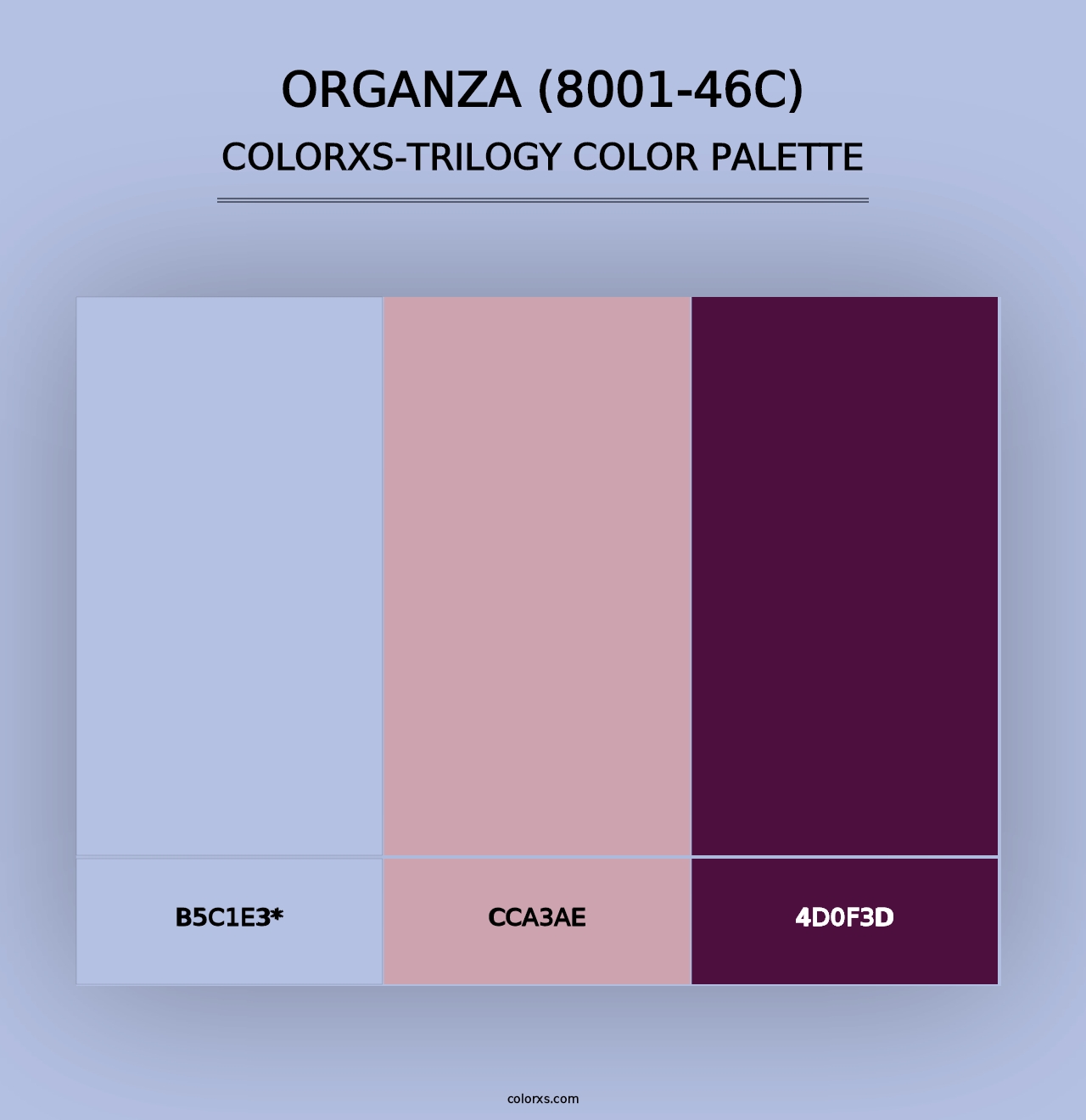 Organza (8001-46C) - Colorxs Trilogy Palette