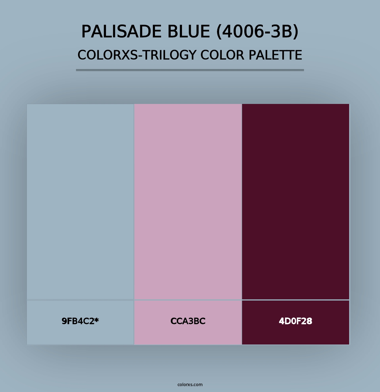 Palisade Blue (4006-3B) - Colorxs Trilogy Palette