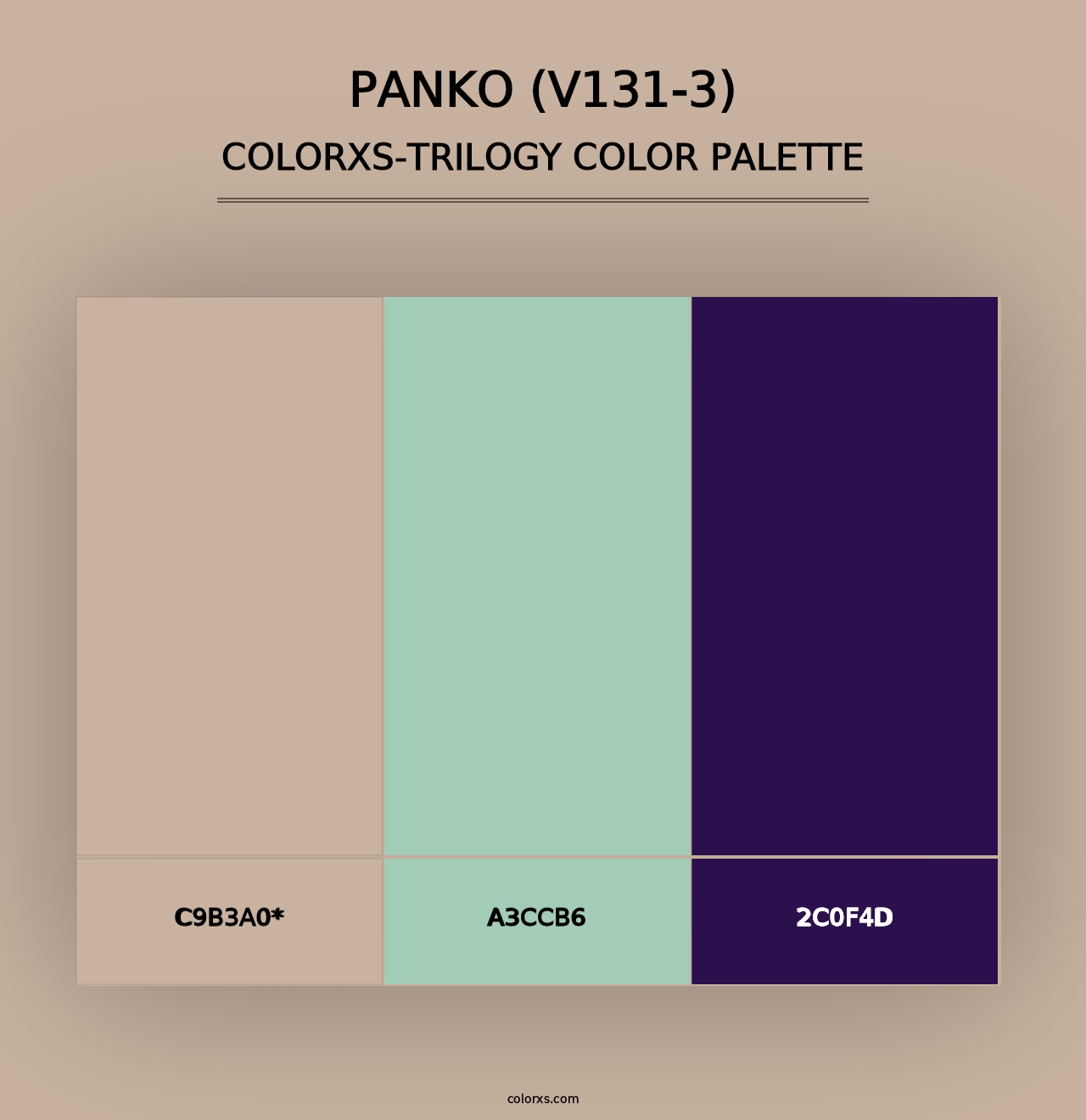 Panko (V131-3) - Colorxs Trilogy Palette