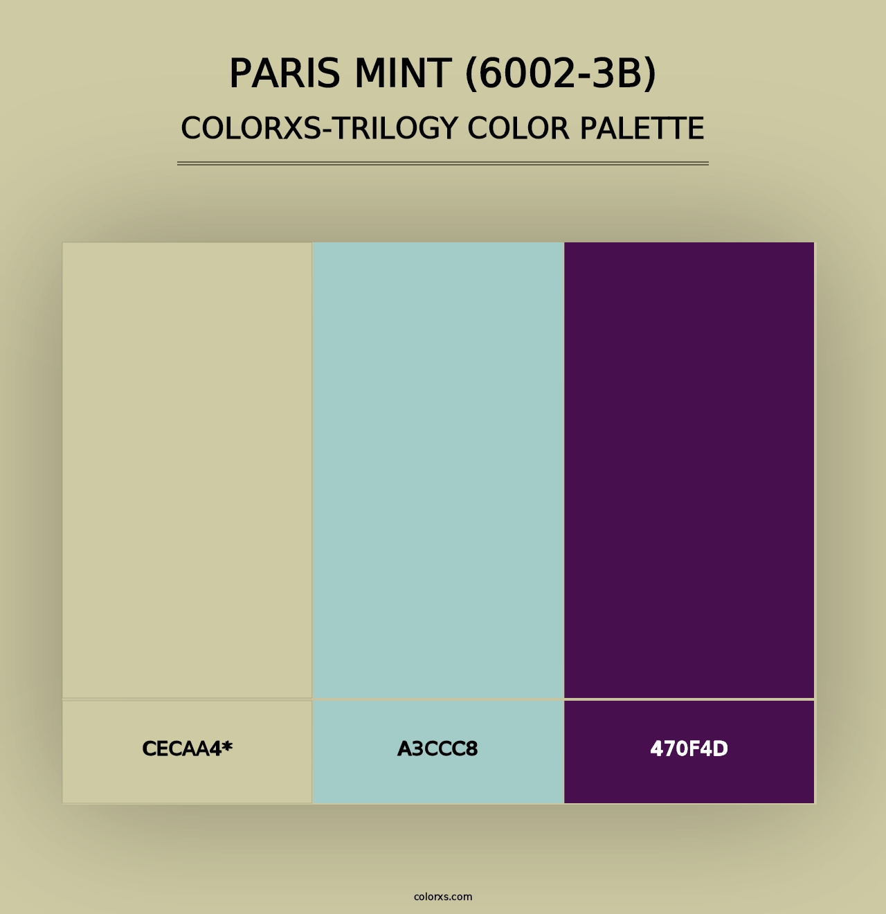 Paris Mint (6002-3B) - Colorxs Trilogy Palette