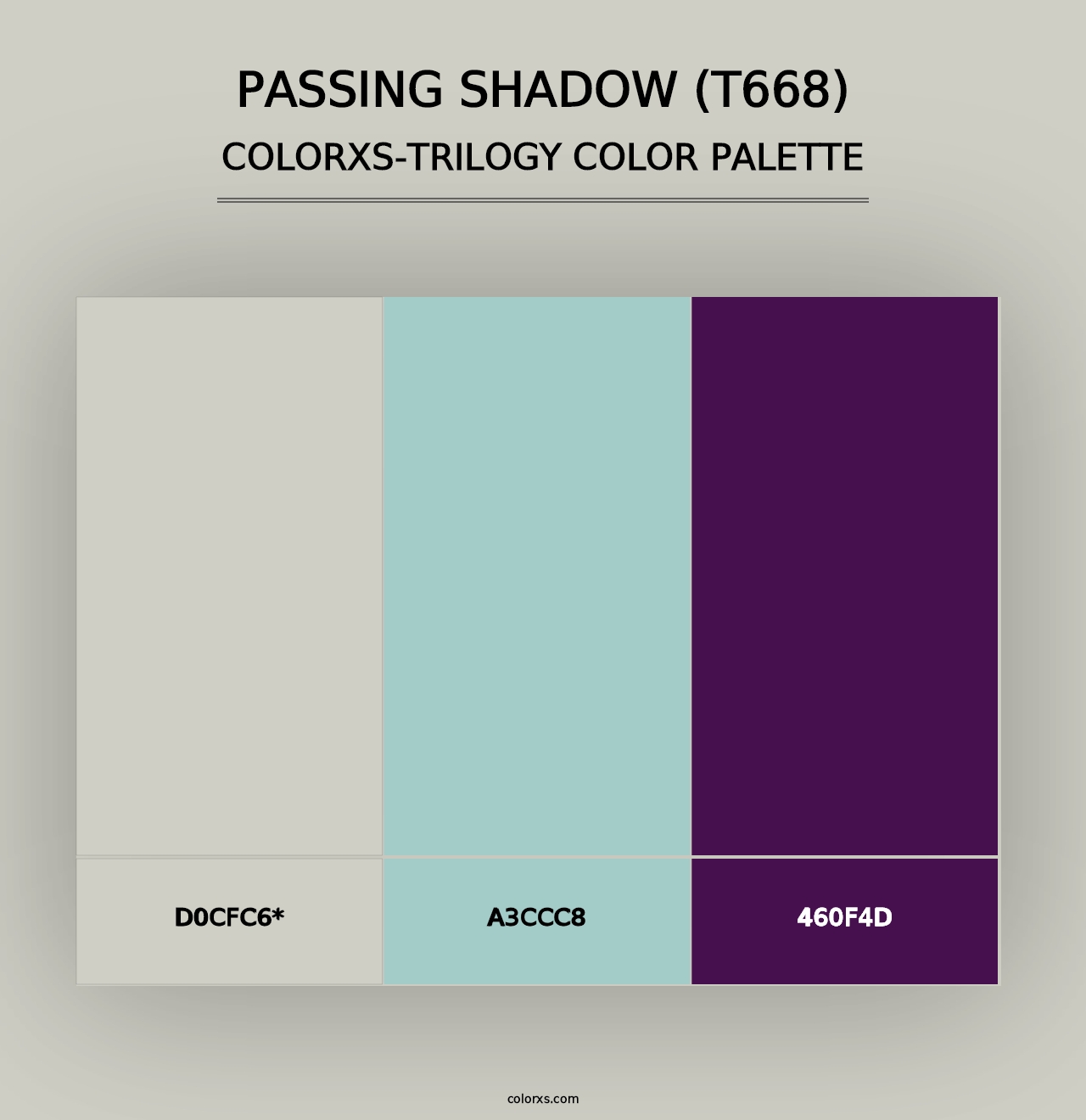 Passing Shadow (T668) - Colorxs Trilogy Palette