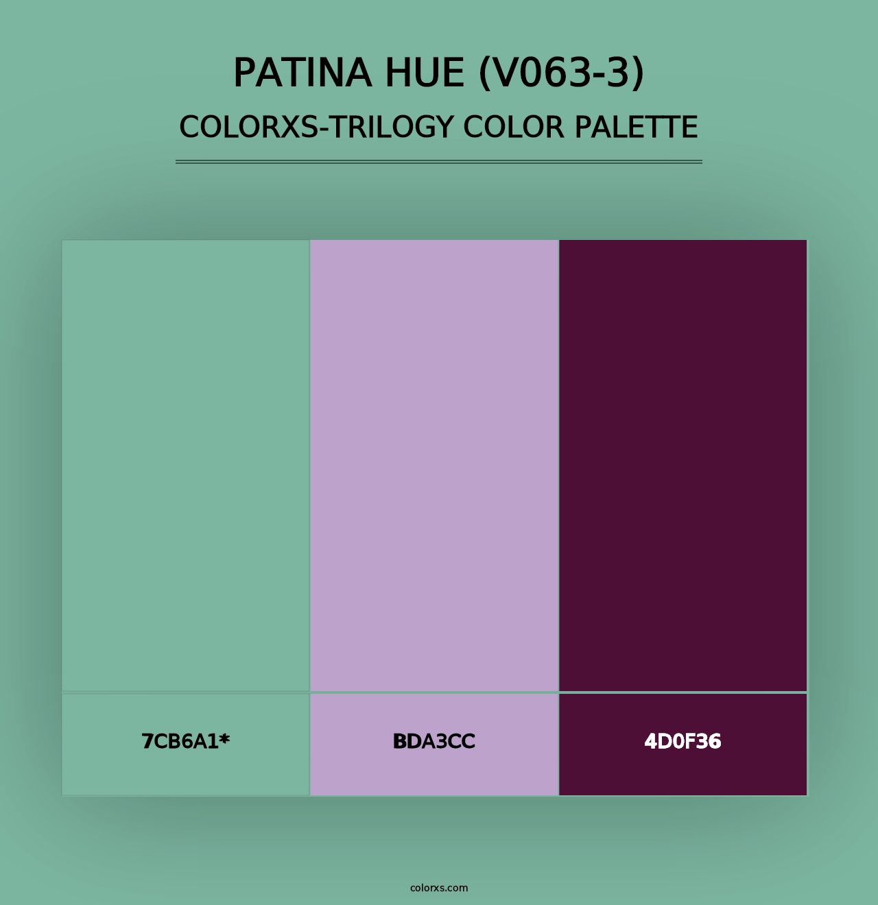 Patina Hue (V063-3) - Colorxs Trilogy Palette