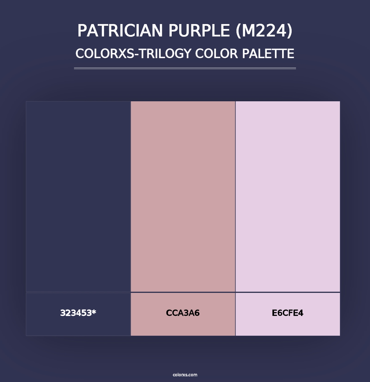 Patrician Purple (M224) - Colorxs Trilogy Palette