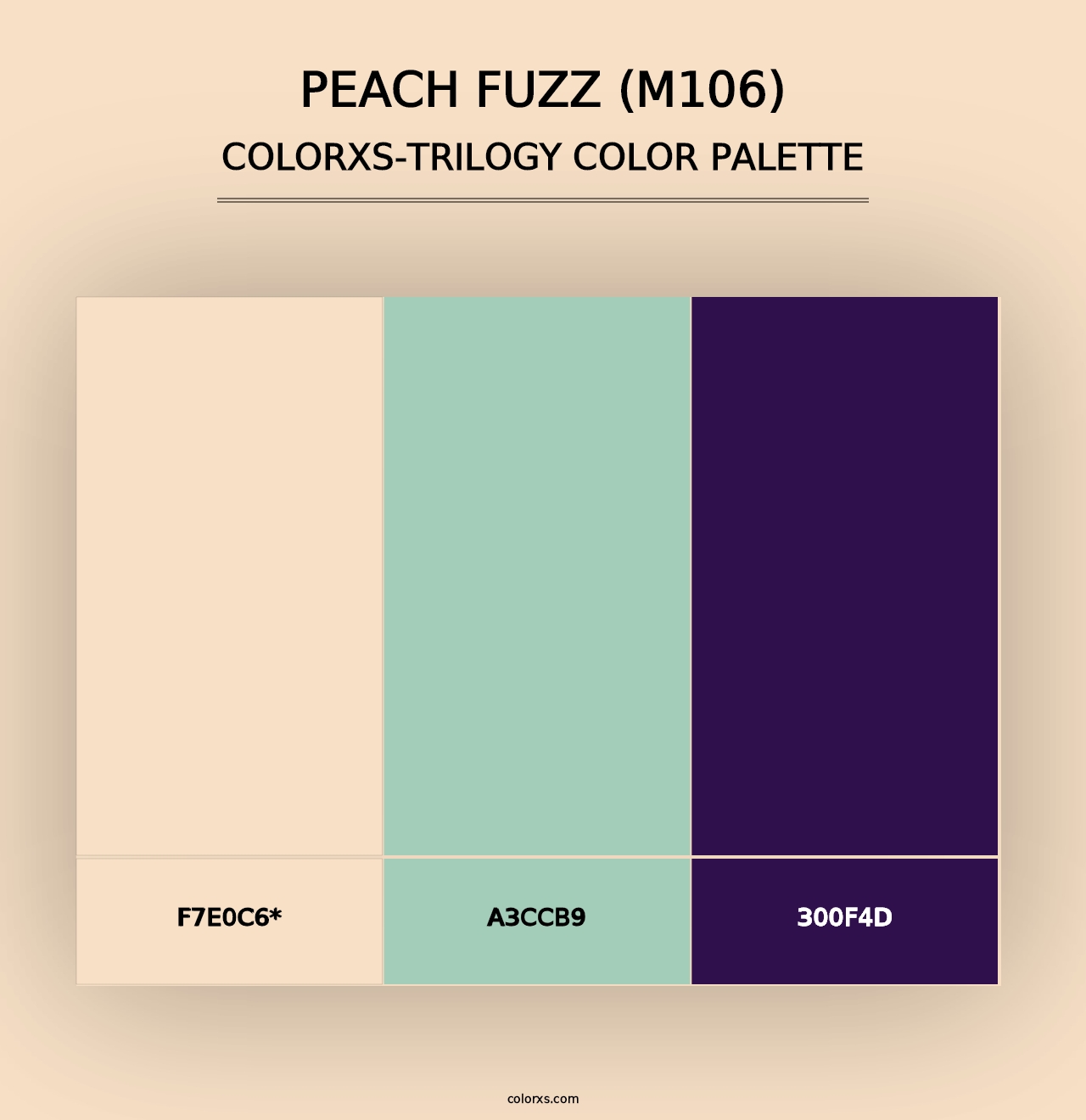 Peach Fuzz (M106) - Colorxs Trilogy Palette