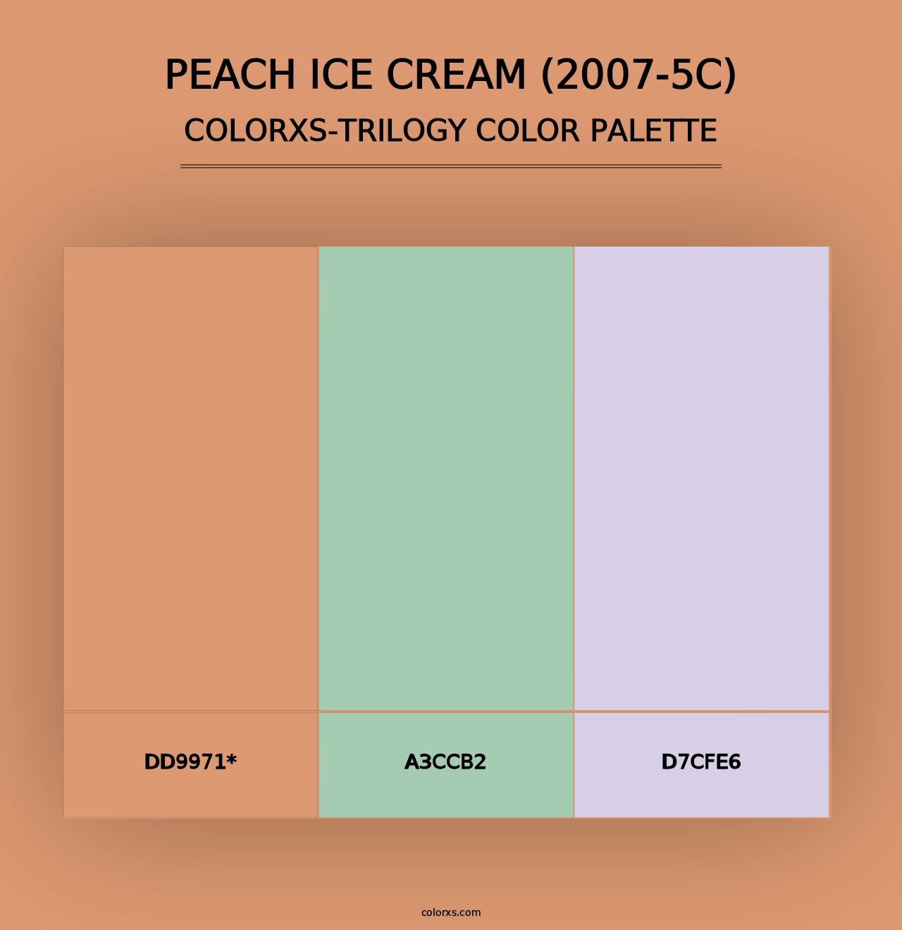 Peach Ice Cream (2007-5C) - Colorxs Trilogy Palette