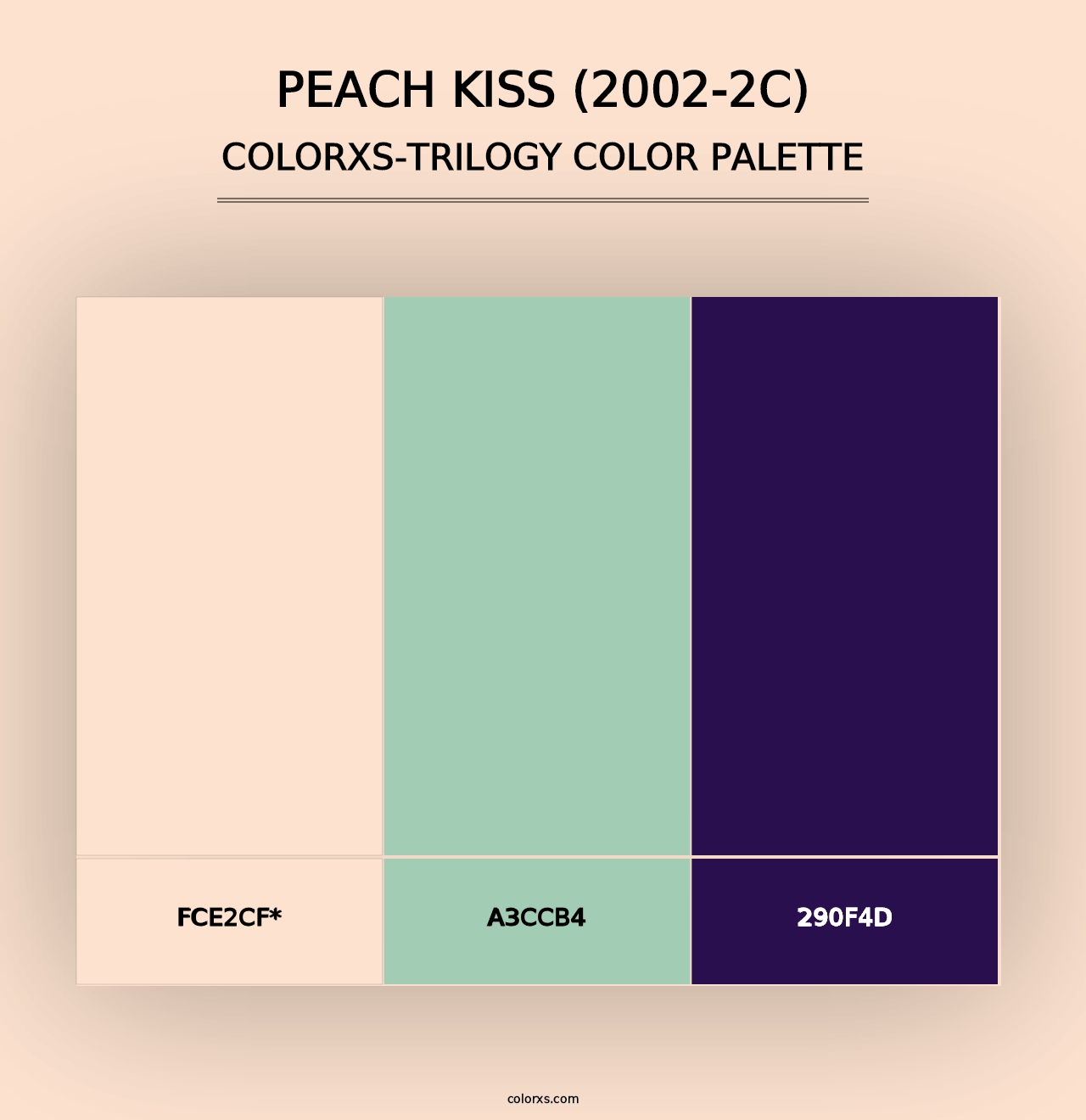 Peach Kiss (2002-2C) - Colorxs Trilogy Palette