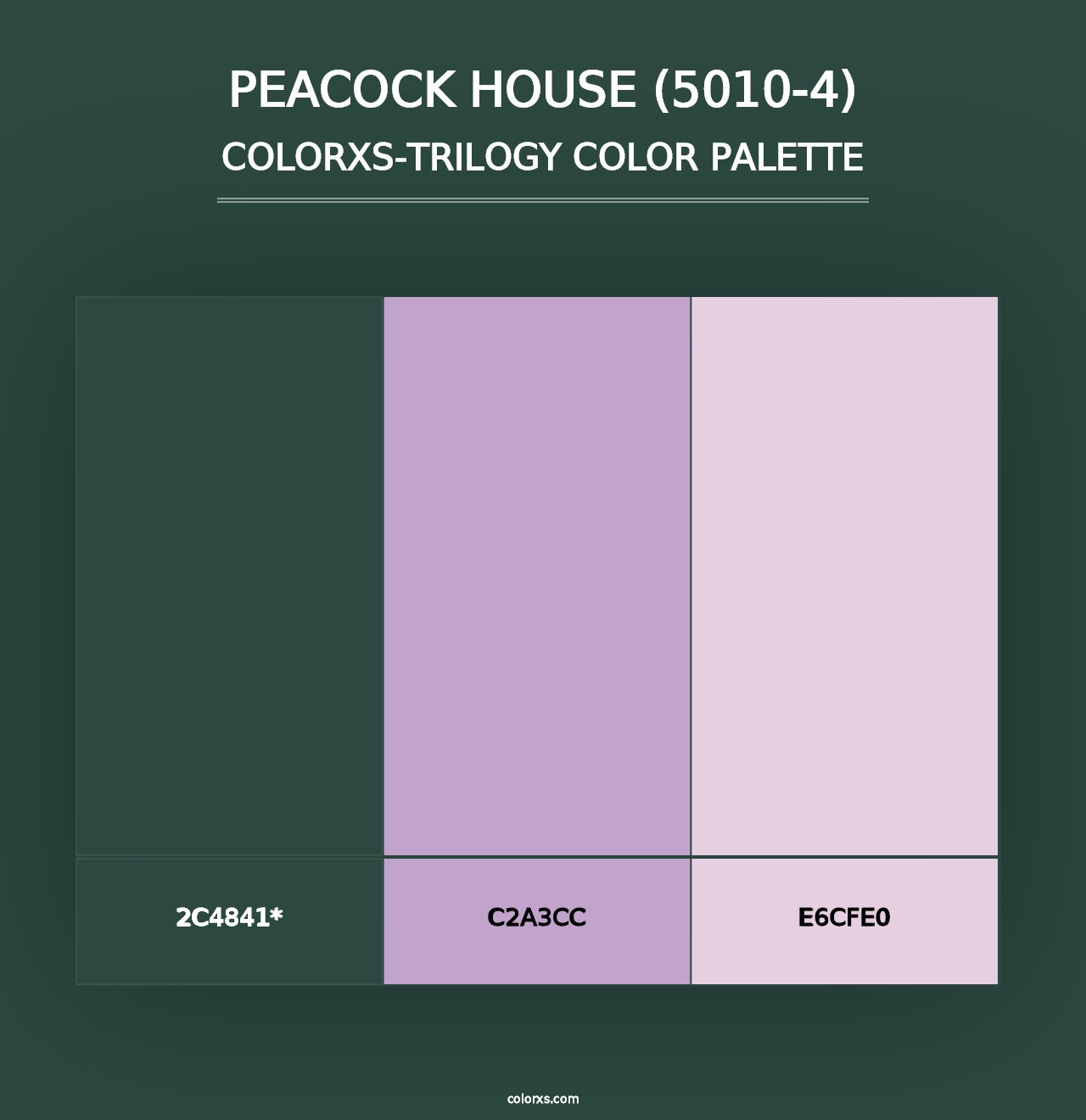 Peacock House (5010-4) - Colorxs Trilogy Palette