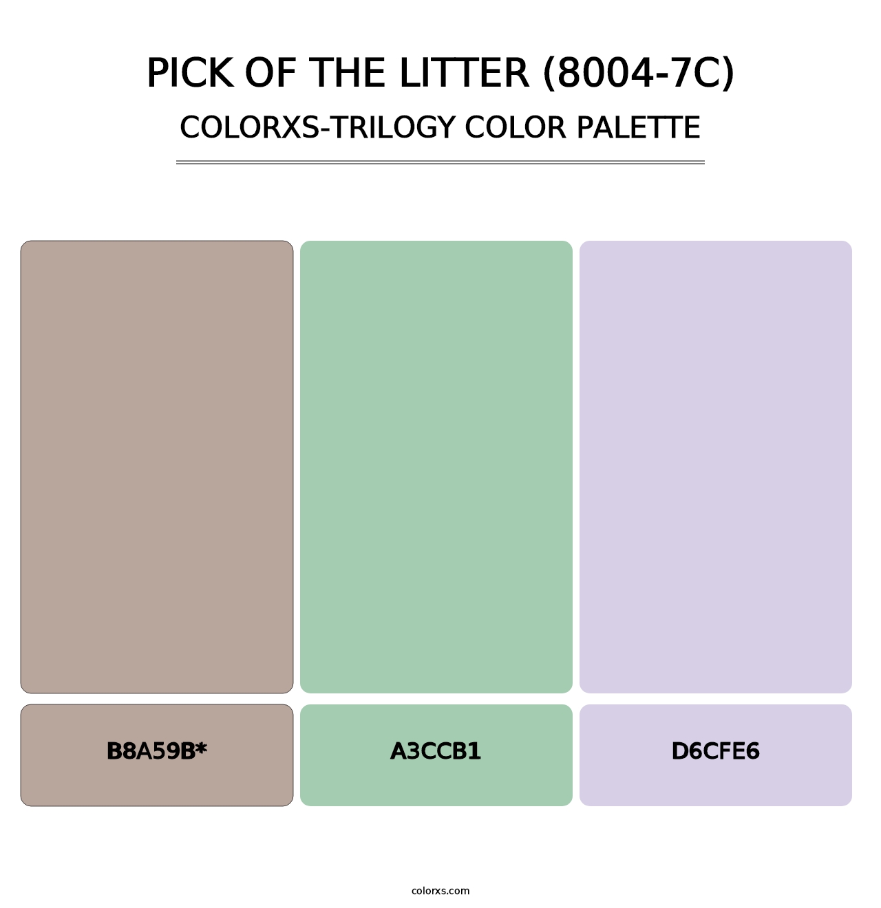 Pick of the Litter (8004-7C) - Colorxs Trilogy Palette