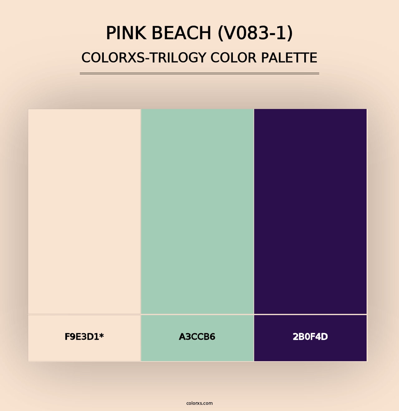 Pink Beach (V083-1) - Colorxs Trilogy Palette