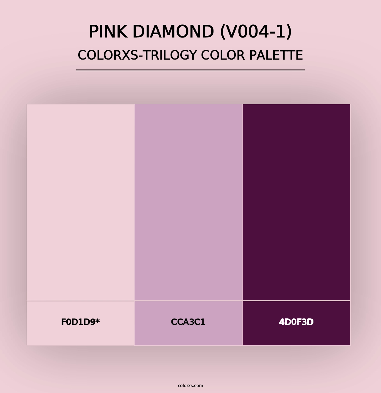 Pink Diamond (V004-1) - Colorxs Trilogy Palette