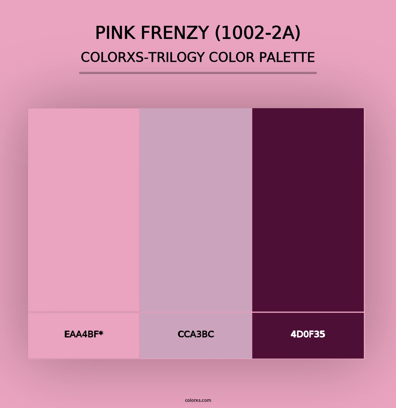 Pink Frenzy (1002-2A) - Colorxs Trilogy Palette