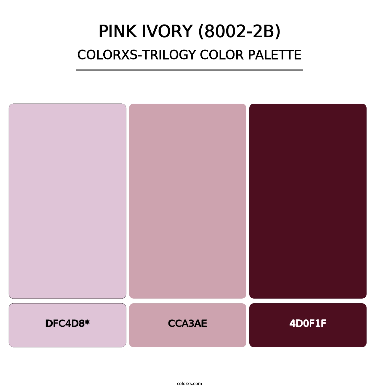 Pink Ivory (8002-2B) - Colorxs Trilogy Palette