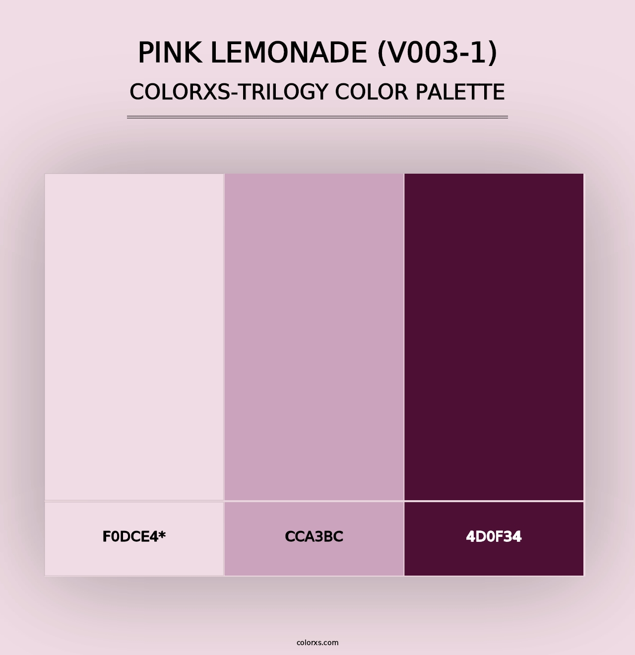 Pink Lemonade (V003-1) - Colorxs Trilogy Palette