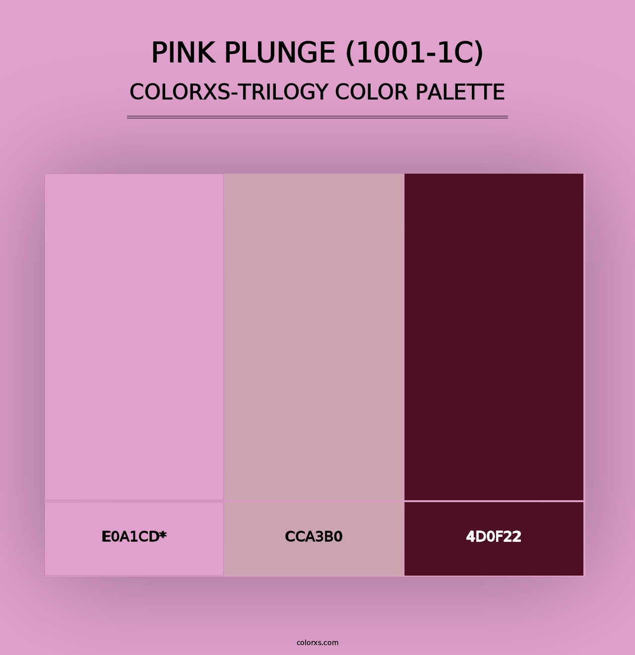 Pink Plunge (1001-1C) - Colorxs Trilogy Palette