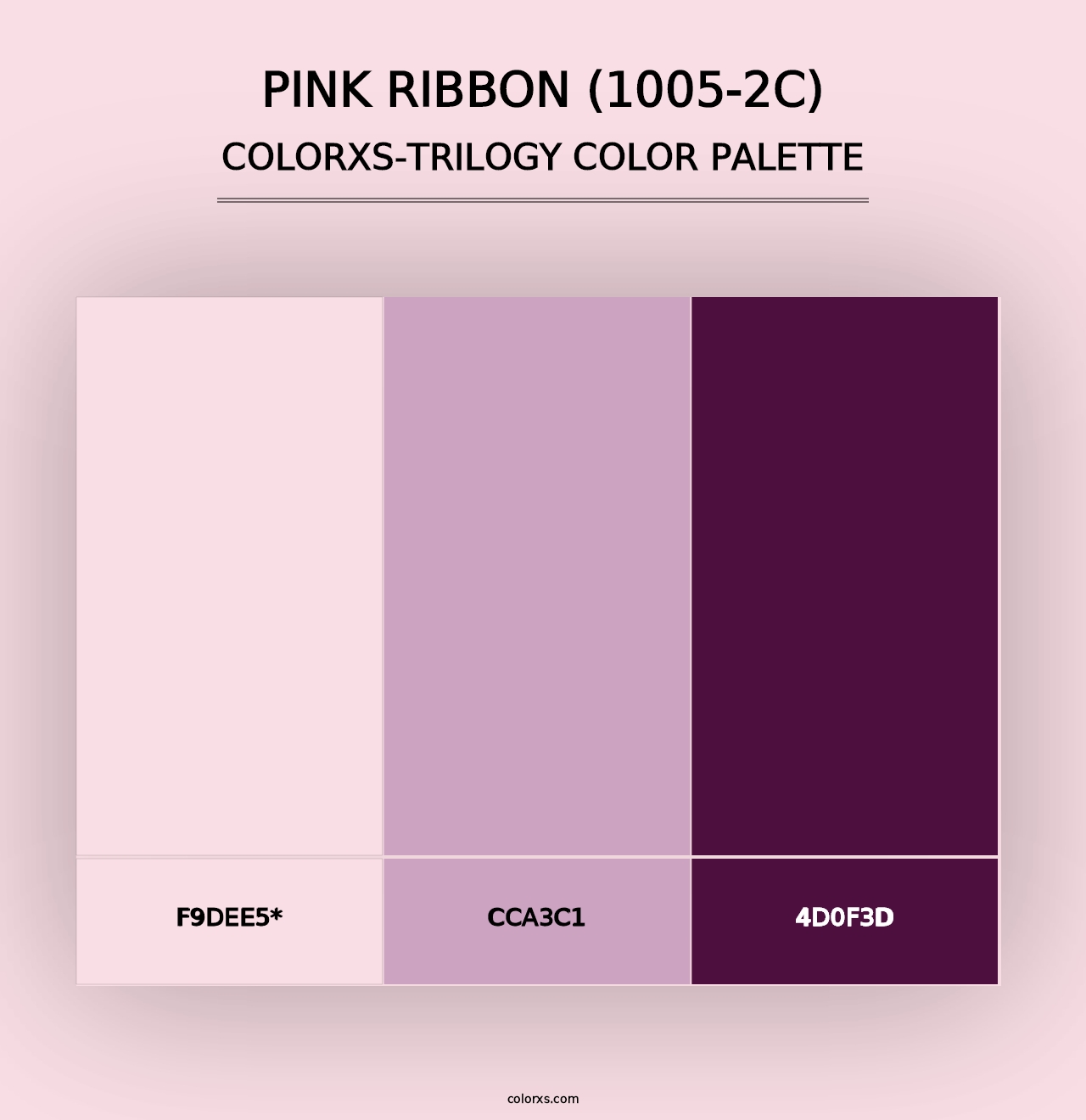 Pink Ribbon (1005-2C) - Colorxs Trilogy Palette