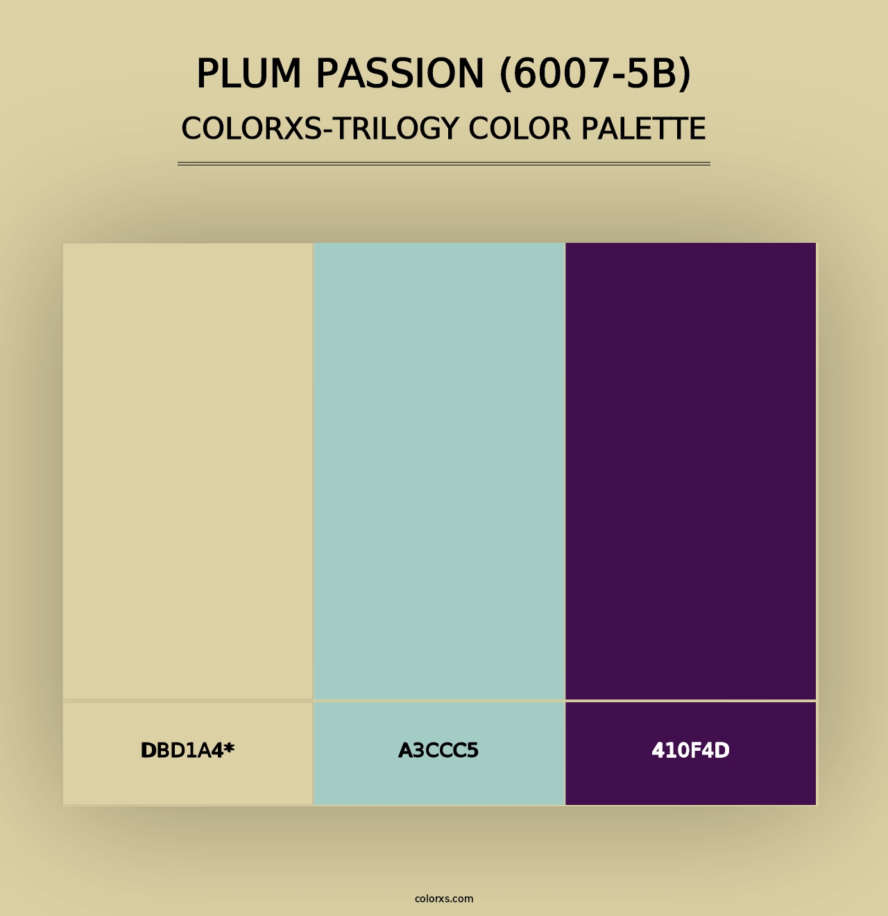 Plum Passion (6007-5B) - Colorxs Trilogy Palette