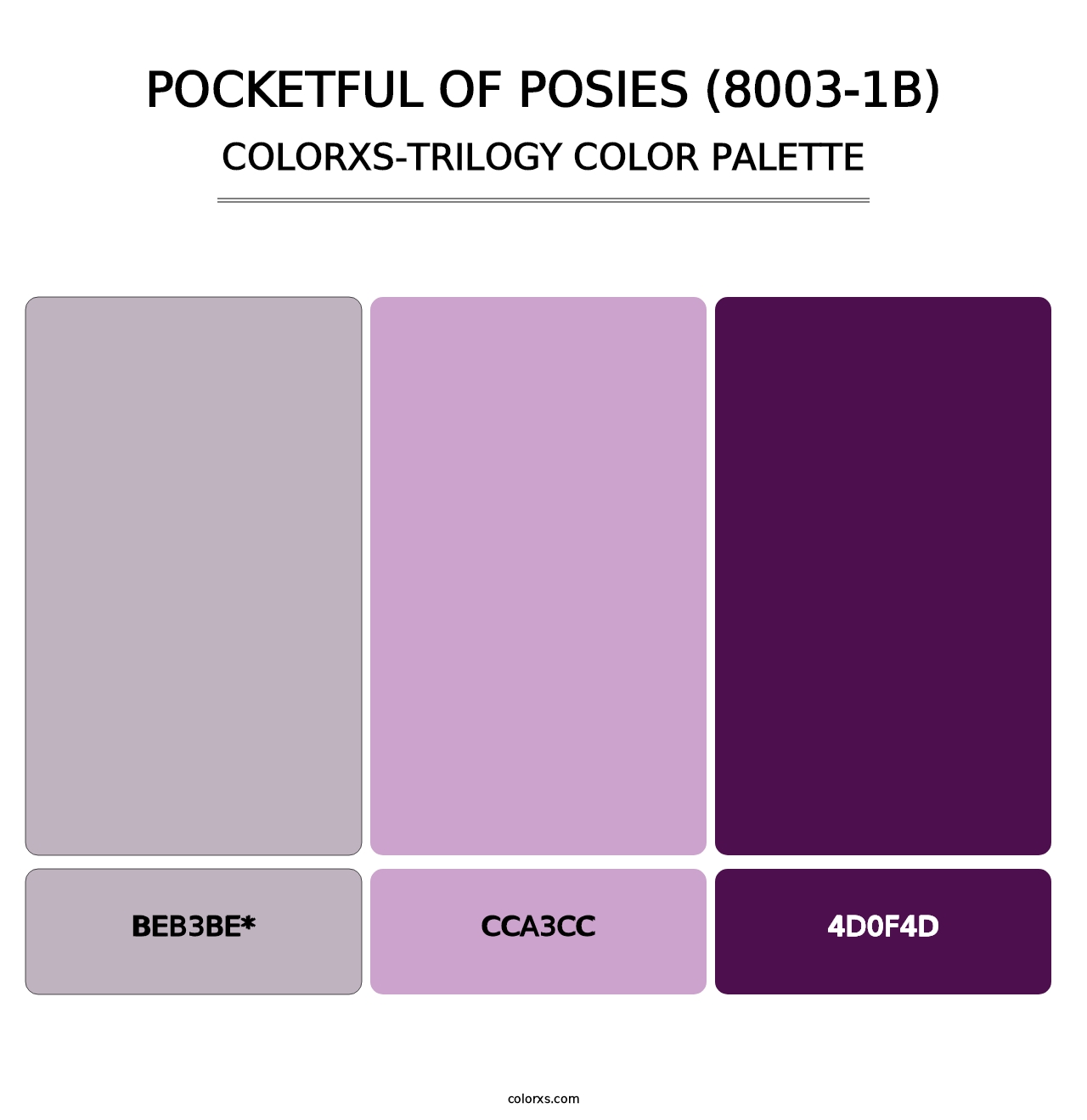 Pocketful of Posies (8003-1B) - Colorxs Trilogy Palette