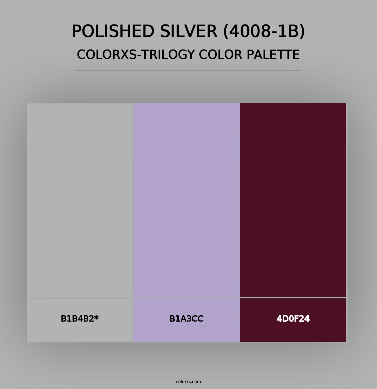 Polished Silver (4008-1B) - Colorxs Trilogy Palette