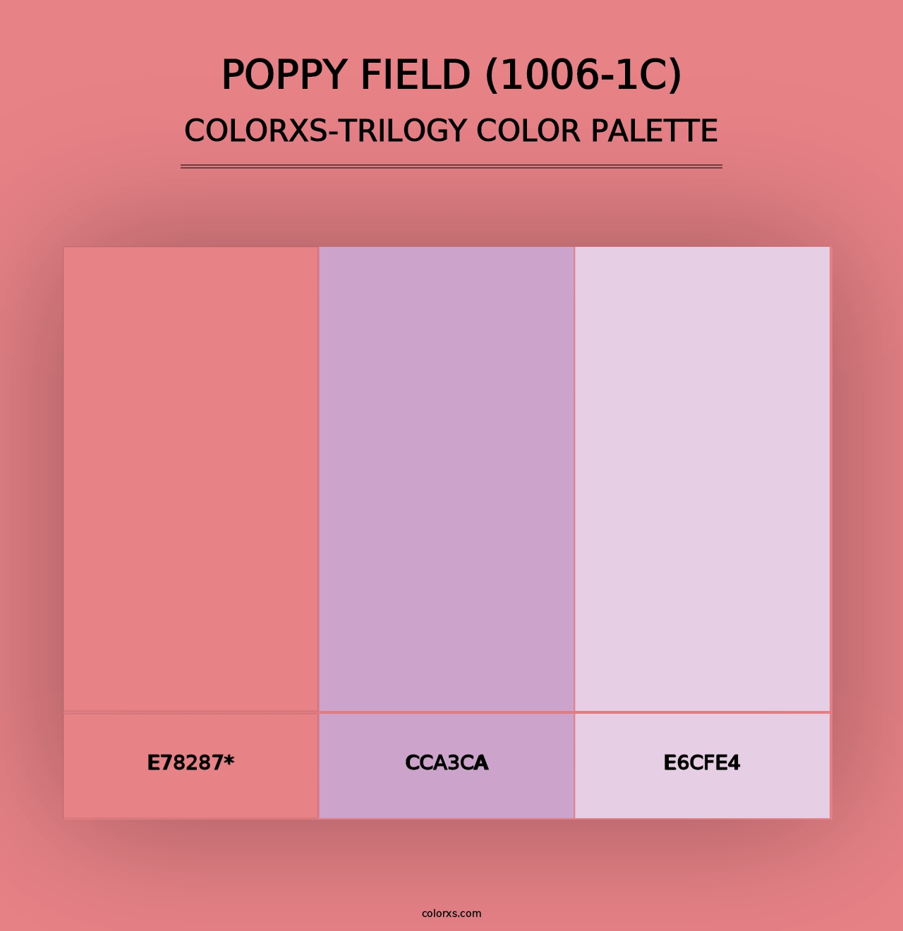 Poppy Field (1006-1C) - Colorxs Trilogy Palette