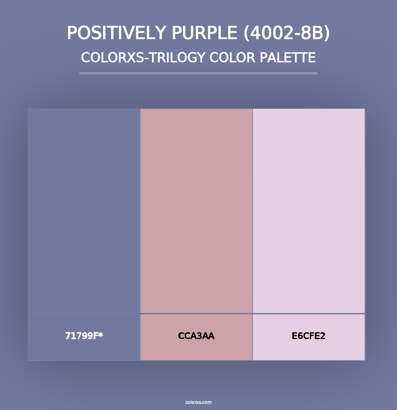 Positively Purple (4002-8B) - Colorxs Trilogy Palette