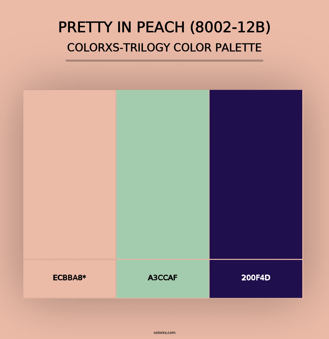 Pretty in Peach (8002-12B) - Colorxs Trilogy Palette