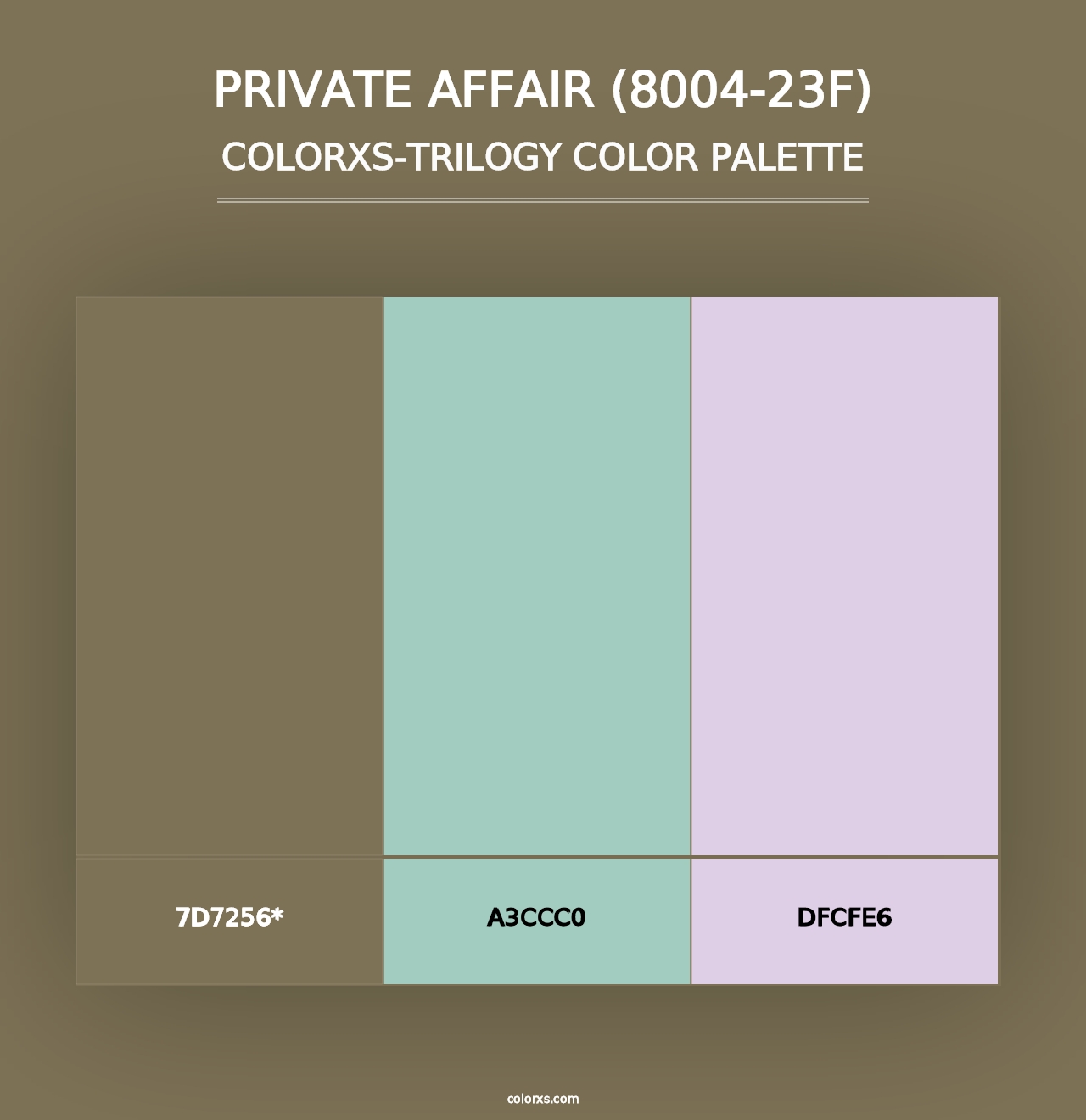 Private Affair (8004-23F) - Colorxs Trilogy Palette