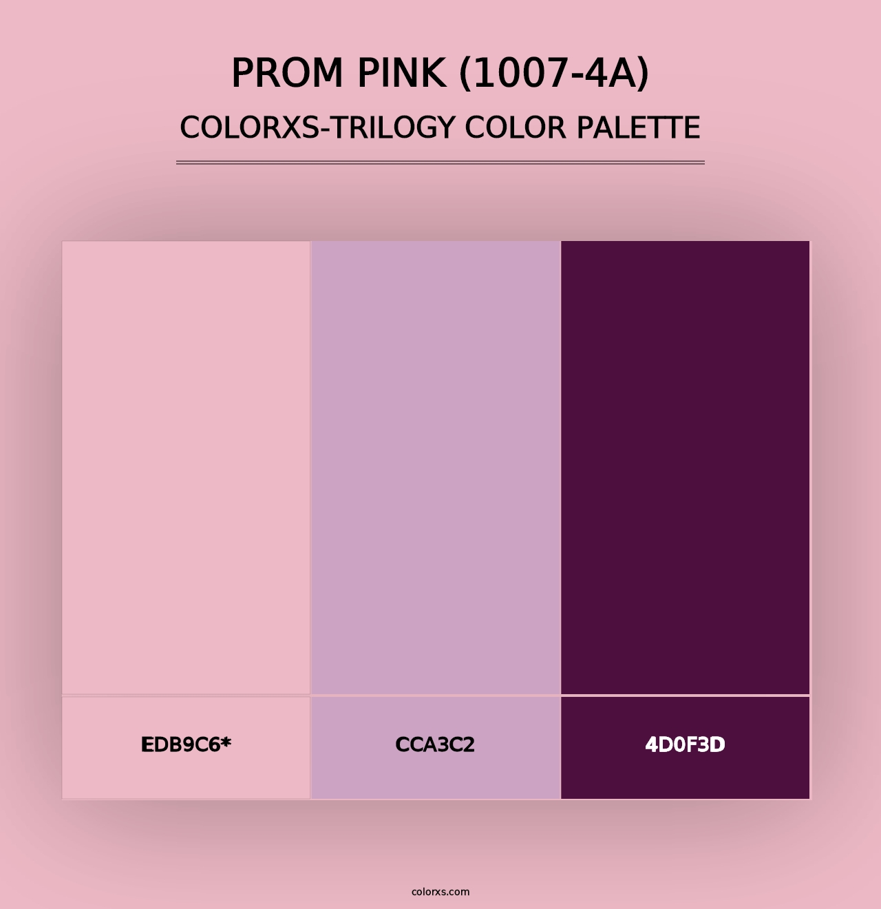 Prom Pink (1007-4A) - Colorxs Trilogy Palette