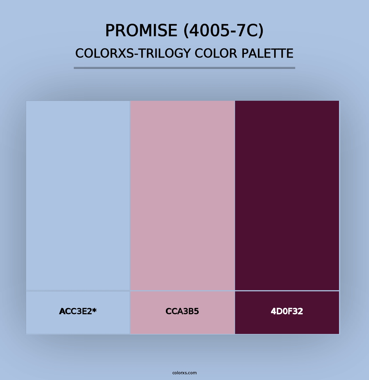 Promise (4005-7C) - Colorxs Trilogy Palette