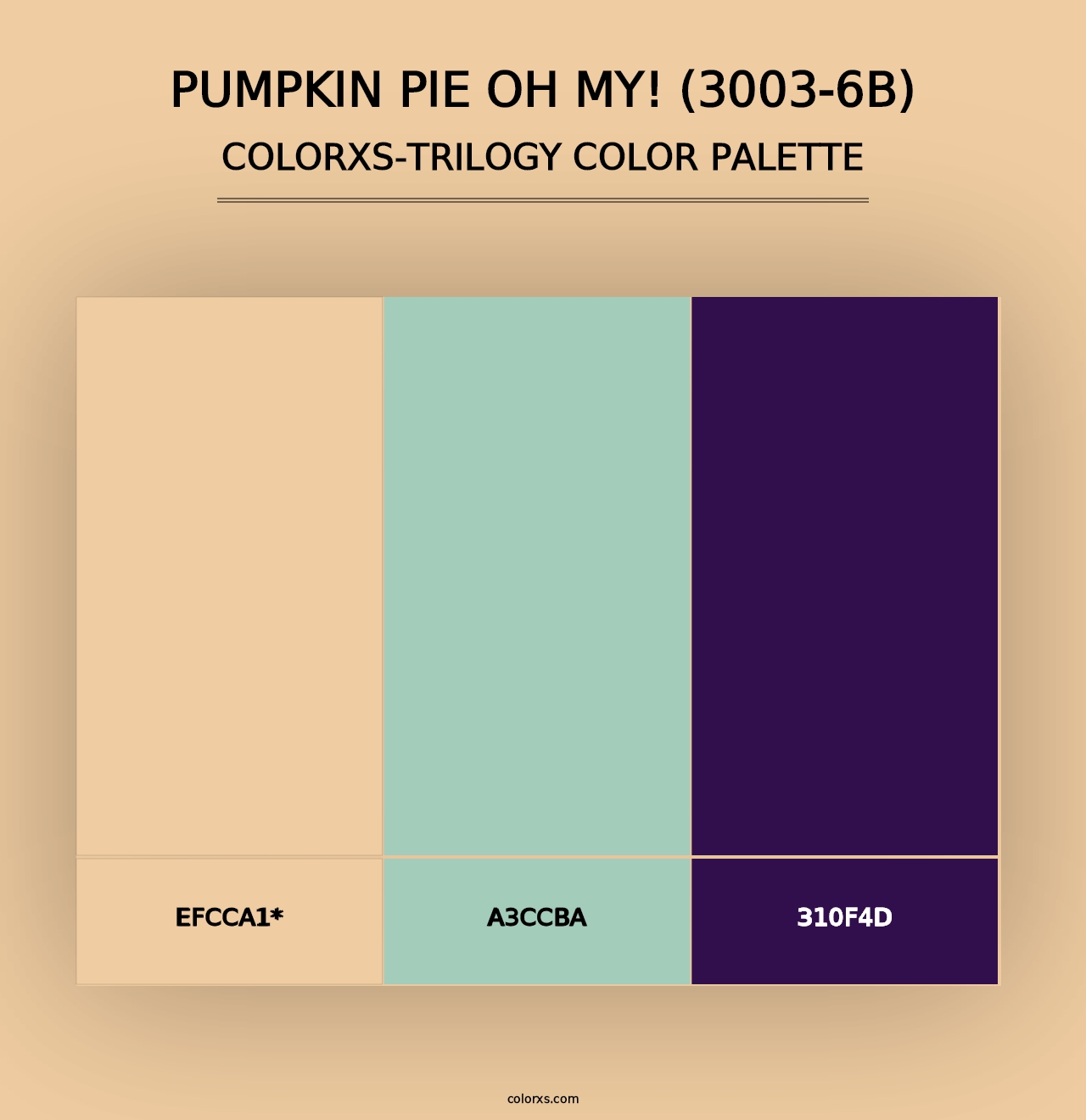 Pumpkin Pie Oh My! (3003-6B) - Colorxs Trilogy Palette