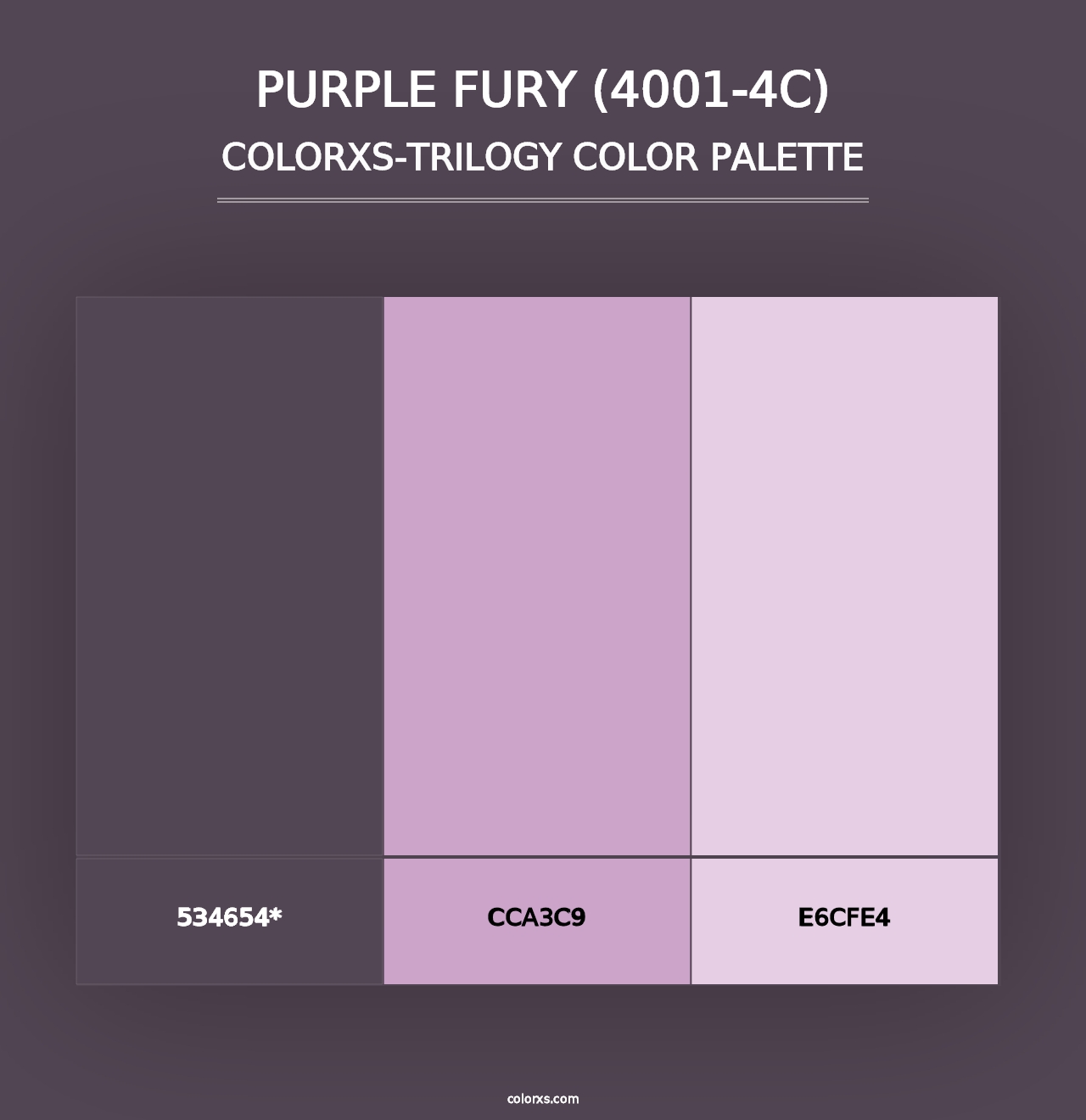 Purple Fury (4001-4C) - Colorxs Trilogy Palette