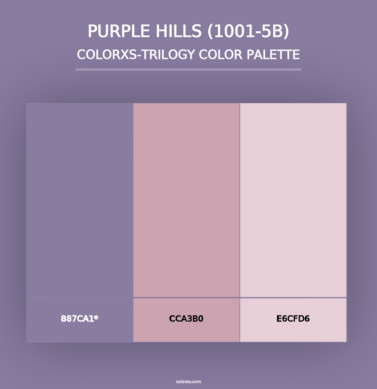 Purple Hills (1001-5B) - Colorxs Trilogy Palette