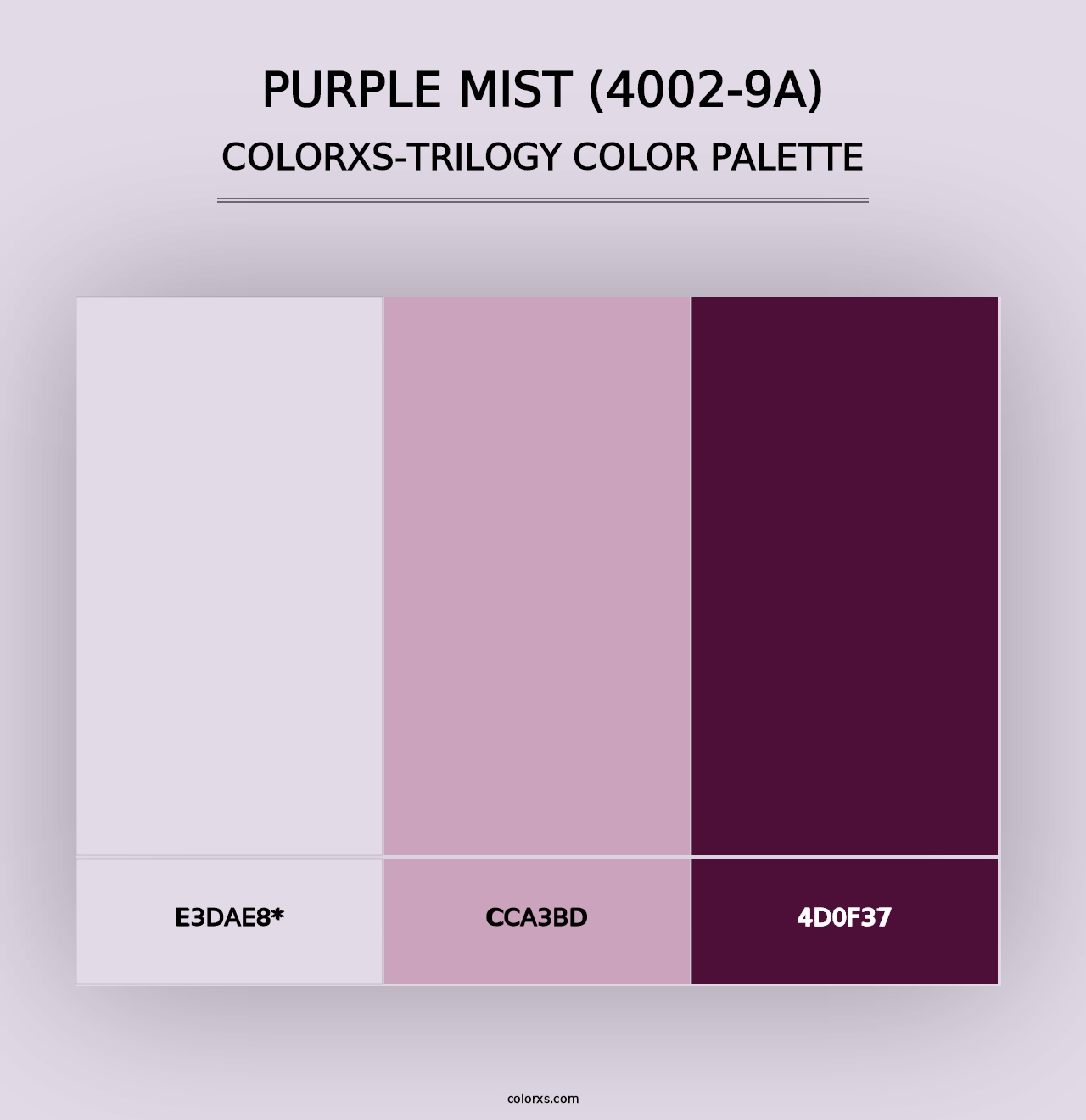 Purple Mist (4002-9A) - Colorxs Trilogy Palette