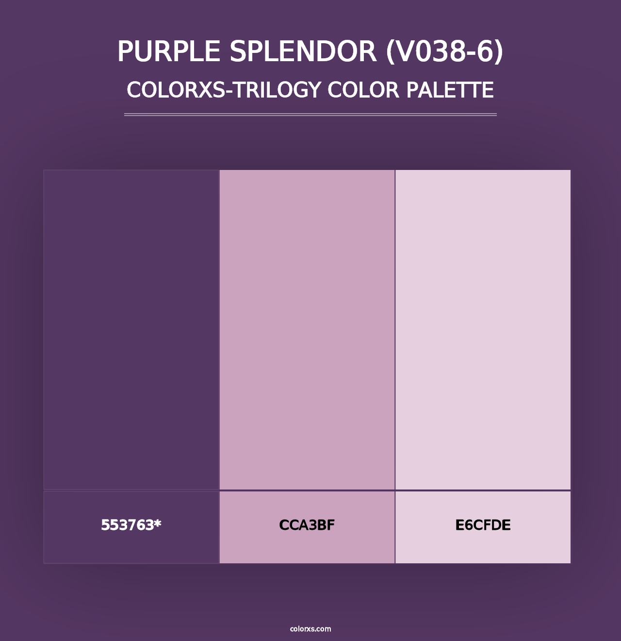 Purple Splendor (V038-6) - Colorxs Trilogy Palette