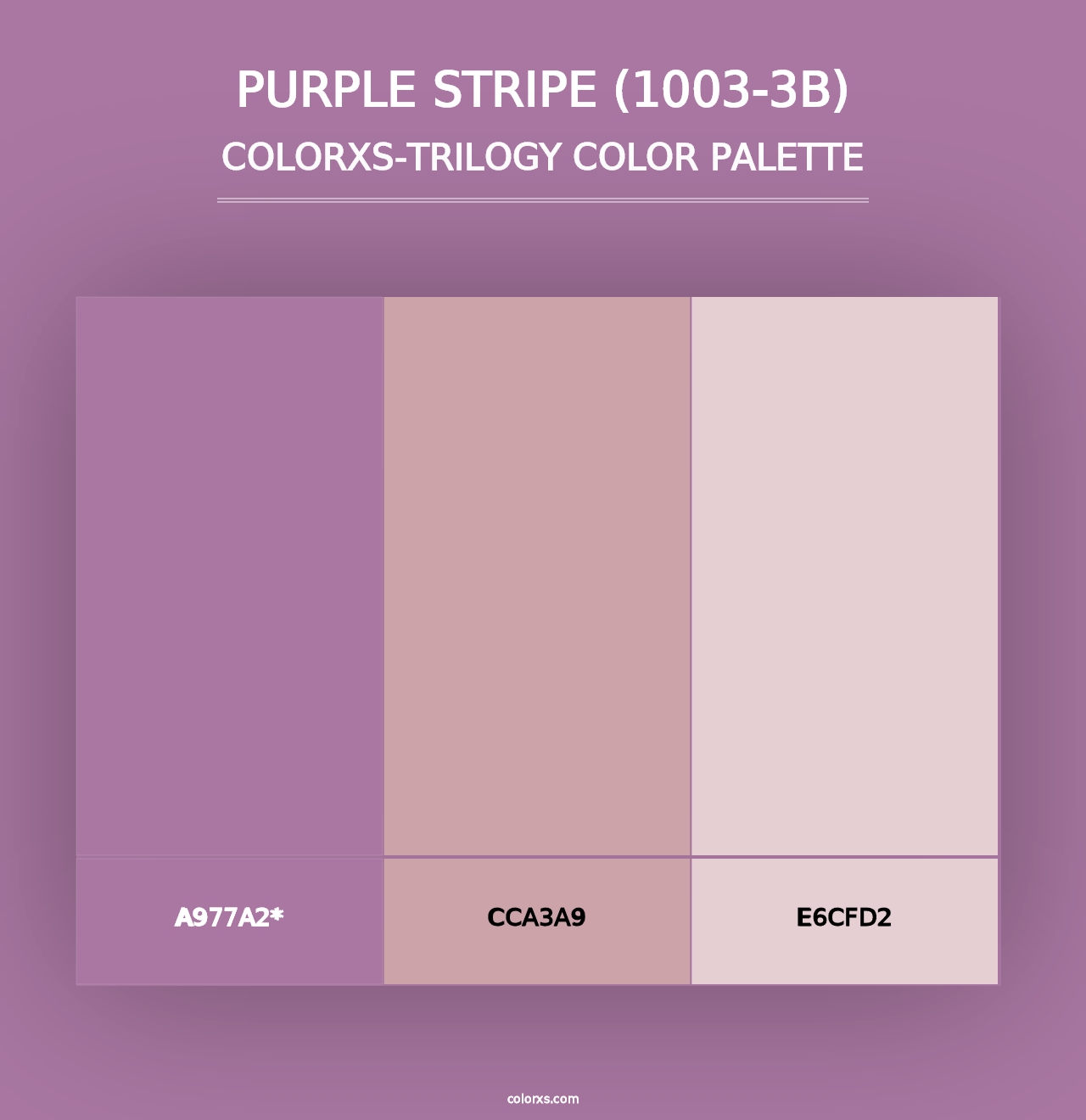 Purple Stripe (1003-3B) - Colorxs Trilogy Palette