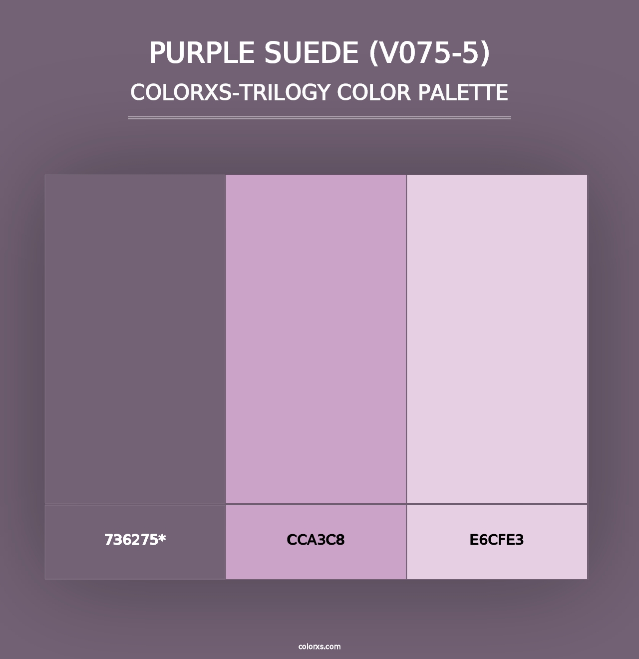 Purple Suede (V075-5) - Colorxs Trilogy Palette