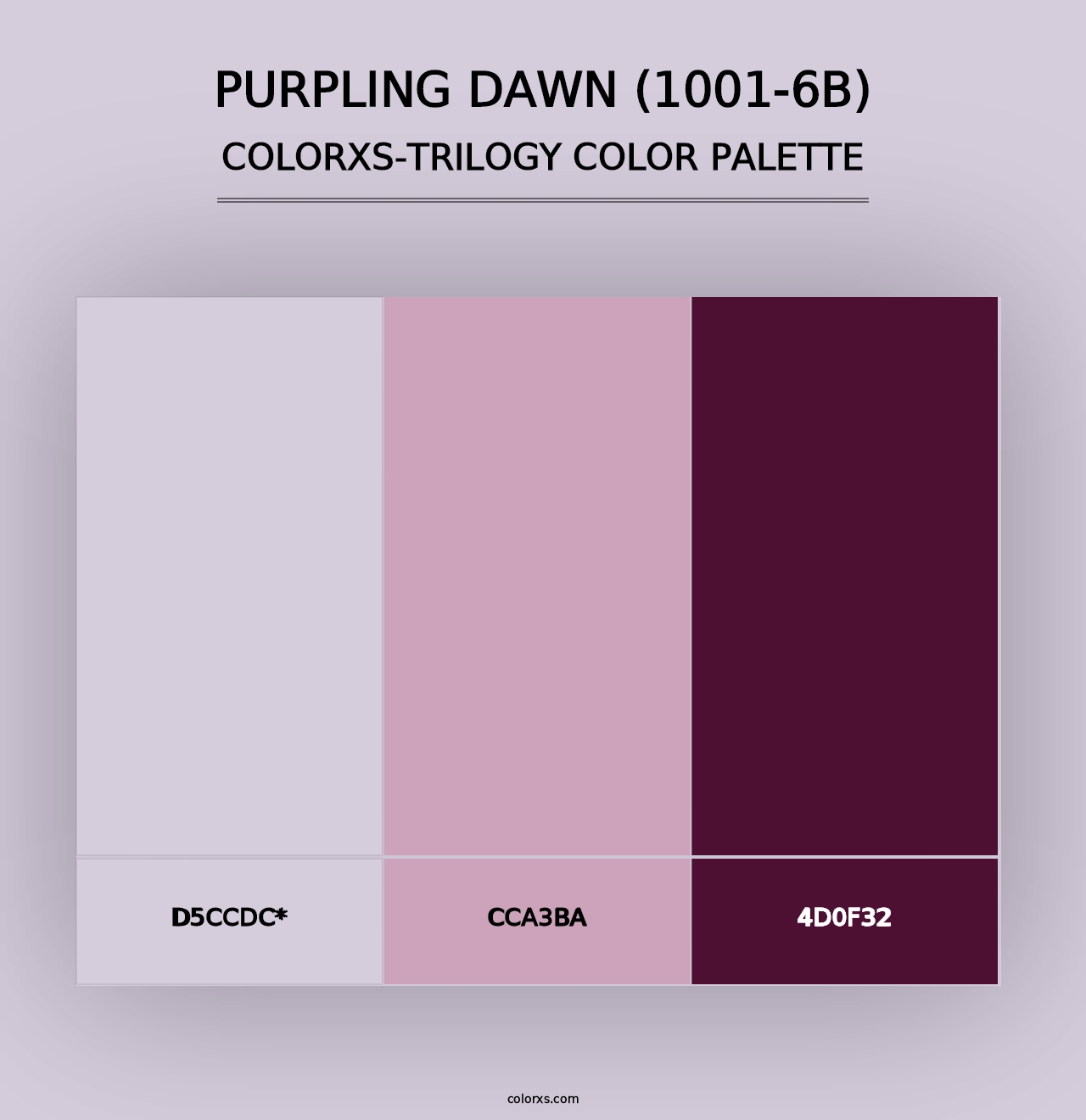 Purpling Dawn (1001-6B) - Colorxs Trilogy Palette